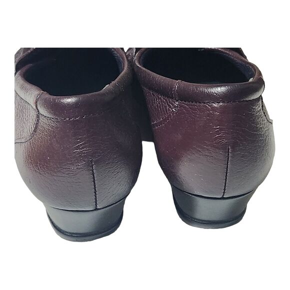 SAS Women's 7.5 M Burgundy Leather Tripad Comfort Foot Bed Loafers - Picture 4 of 15